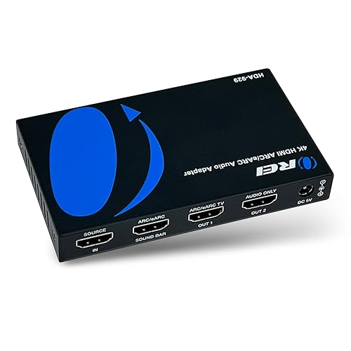 OREI eARC 4K 60Hz Audio Extractor, Extract Dolby Atmos Convert Sound bar 18G HDMI 2.0 ARC Support HDCP 2.2 Dolby Digital/DTS Passthrough CEC, HDR
