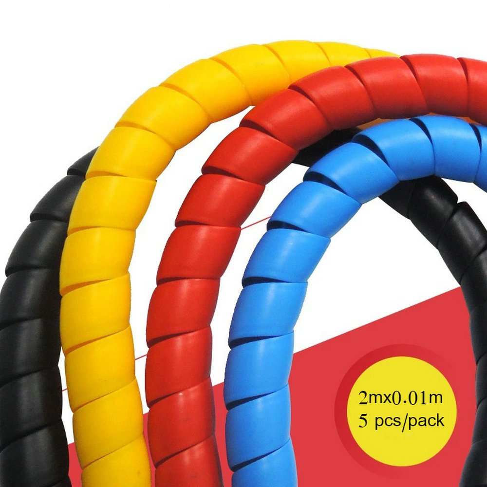 Dog and Cat Cord Protector 32.8ft Wire Protector Sleeve Covers for Cord Protects Your Pets from Chewing Through Insulated Cables 5 PCS/Pack 32.8ft
