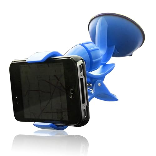 Furinno Hidup IP11-BL Easy Mount Suction Universal Car Phone Mount Holder, Blue