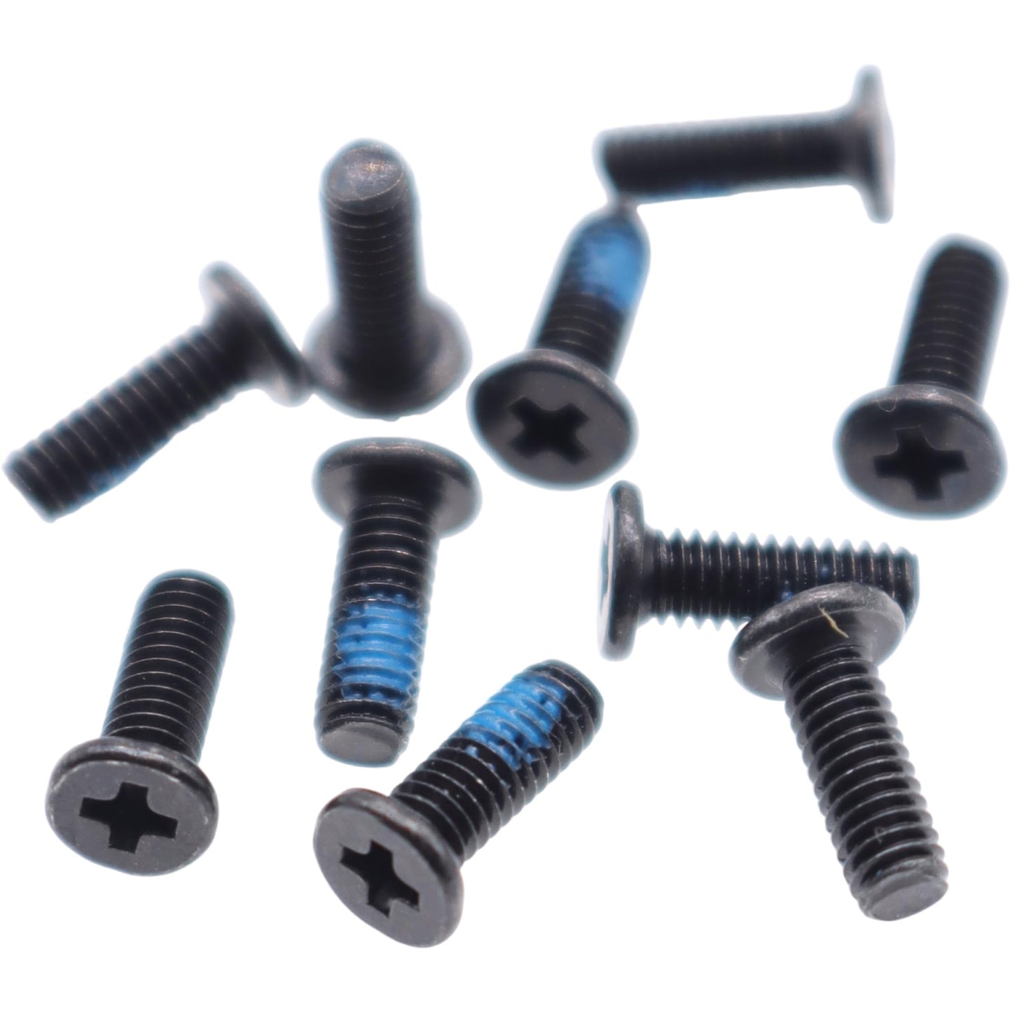 YesNOPart 10X M2.5 x 7.0mm Phillips Flat-Head Screws kit w/Nickel Replacement for Dell HP ASUS Lenovo Acer Laptop, Bottom Cases, LCD Bezel