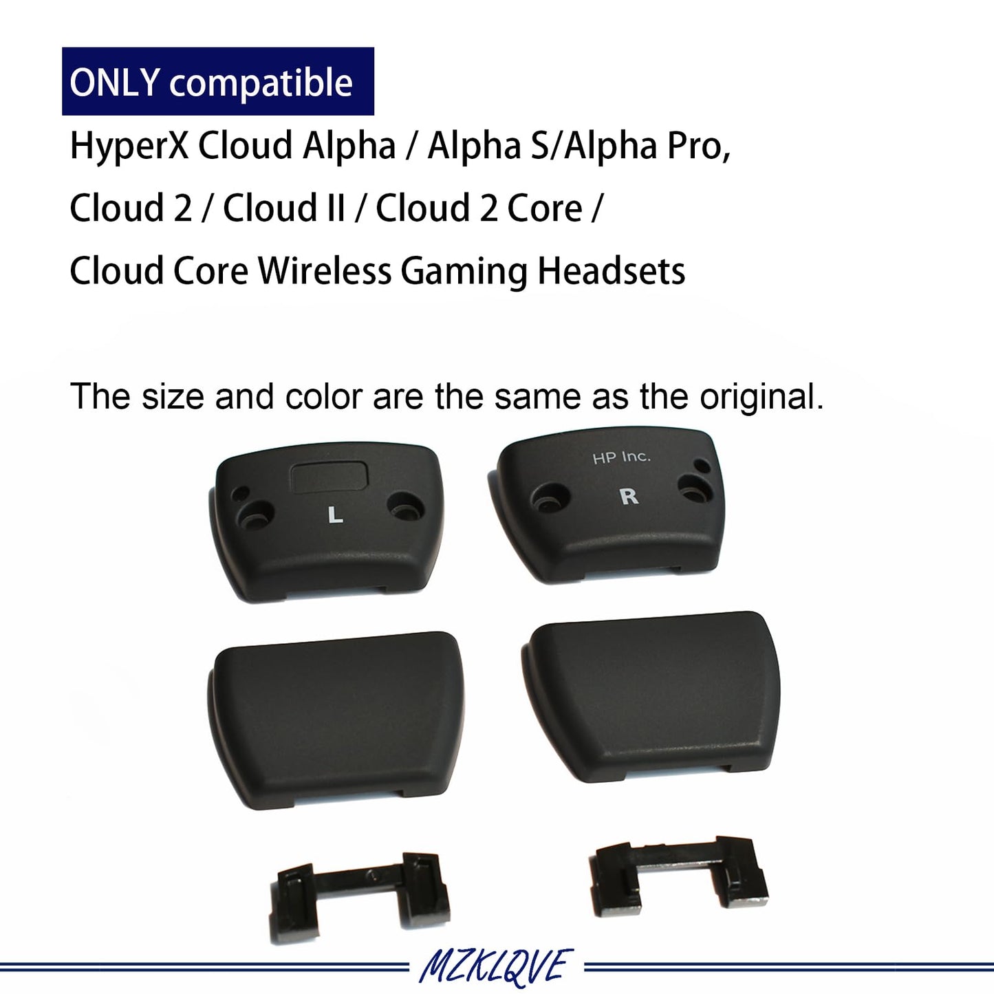 Cloud Alpha Hinge Clamps - Replacement Hinge Side Buckles Parts for HyperX Cloud Alpha/Alpha S/Alpha Pro, Cloud 2/Cloud II/Cloud 2 Core/Cloud Core