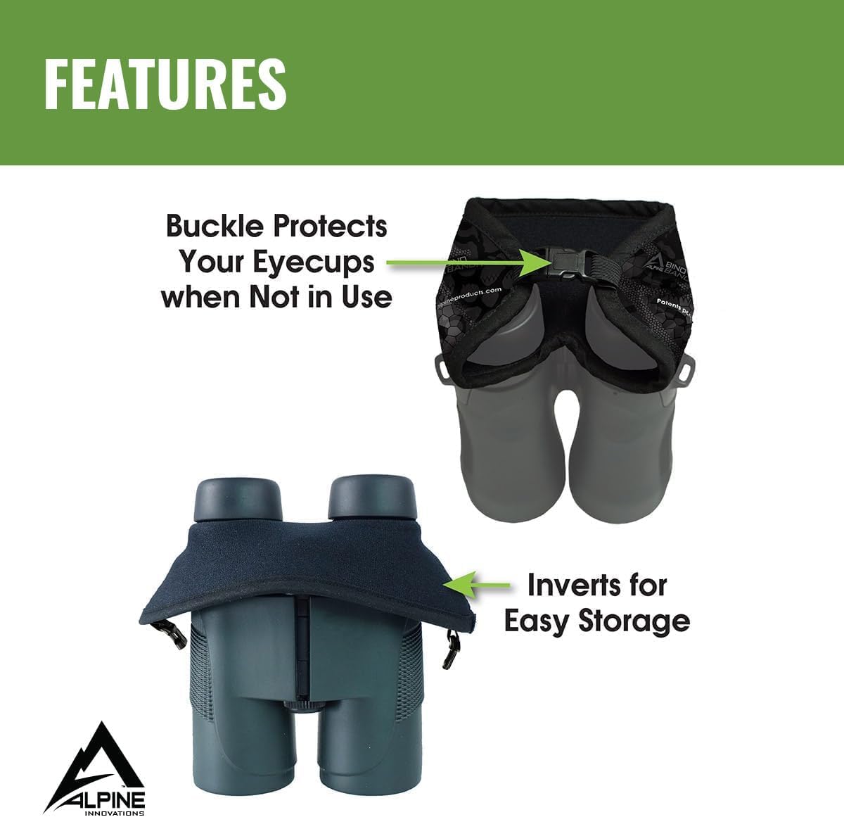 Slicker Bino Bandit - Blocks Glare, Improves Visual Acuity and Reduces Eye Fatigue. FITS All Binoculars, Stealth Tan
