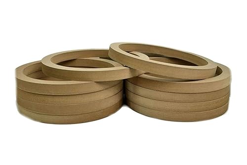 Audiopipe 8" INCH Speaker MOUNTING Spacer Rings for Fiberglass MDF RING-8R (10 Rings)