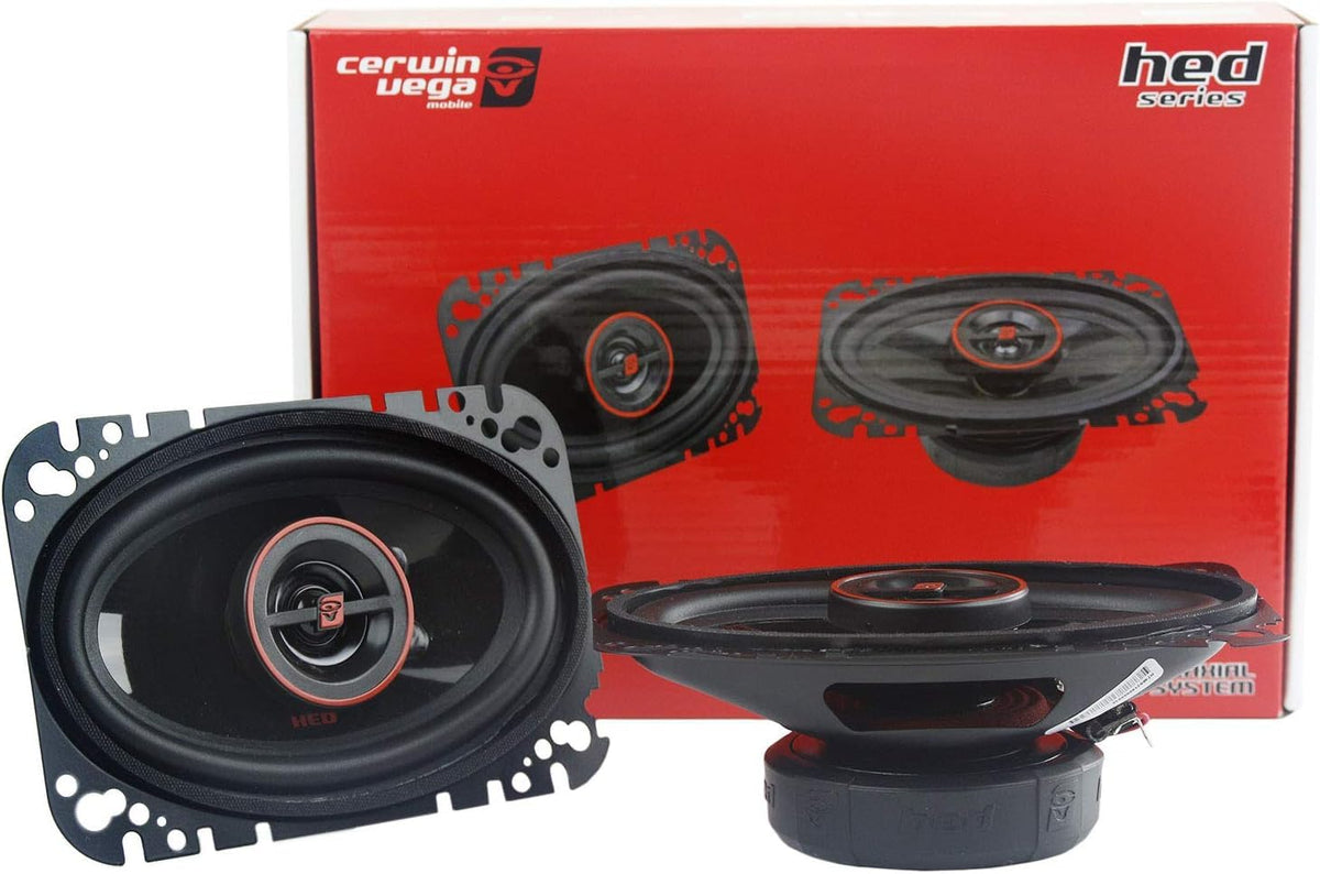Cerwin-Vega 4x6 2-Way Coaxial Car Speaker Set 275W Max H746