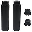 SYCZIOHU 2.99 Inch Microphone Extension Pipe Set 2 PCS Mic Stand Extension Tube with Adapter screw for Microphone Stand and DIY (3/8 to 5/8)