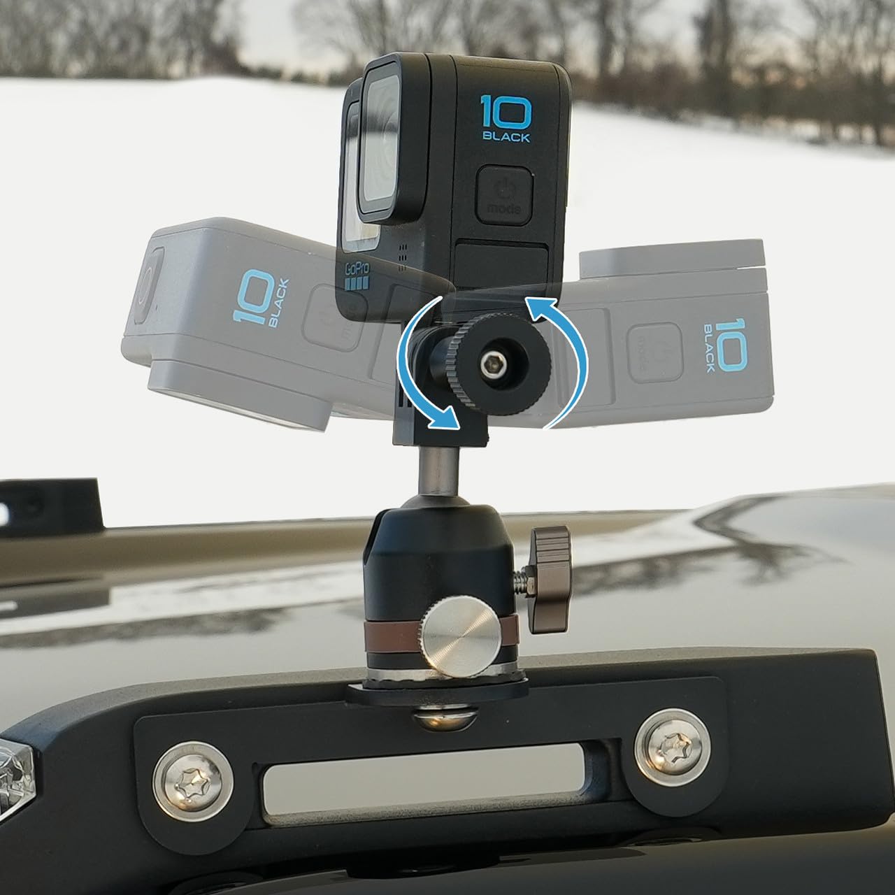 IAG I-Line Trail Sight Action Camera Mount for Ford Bronco 2021+ 2/4 Door (fits GoPro, DJI and More)