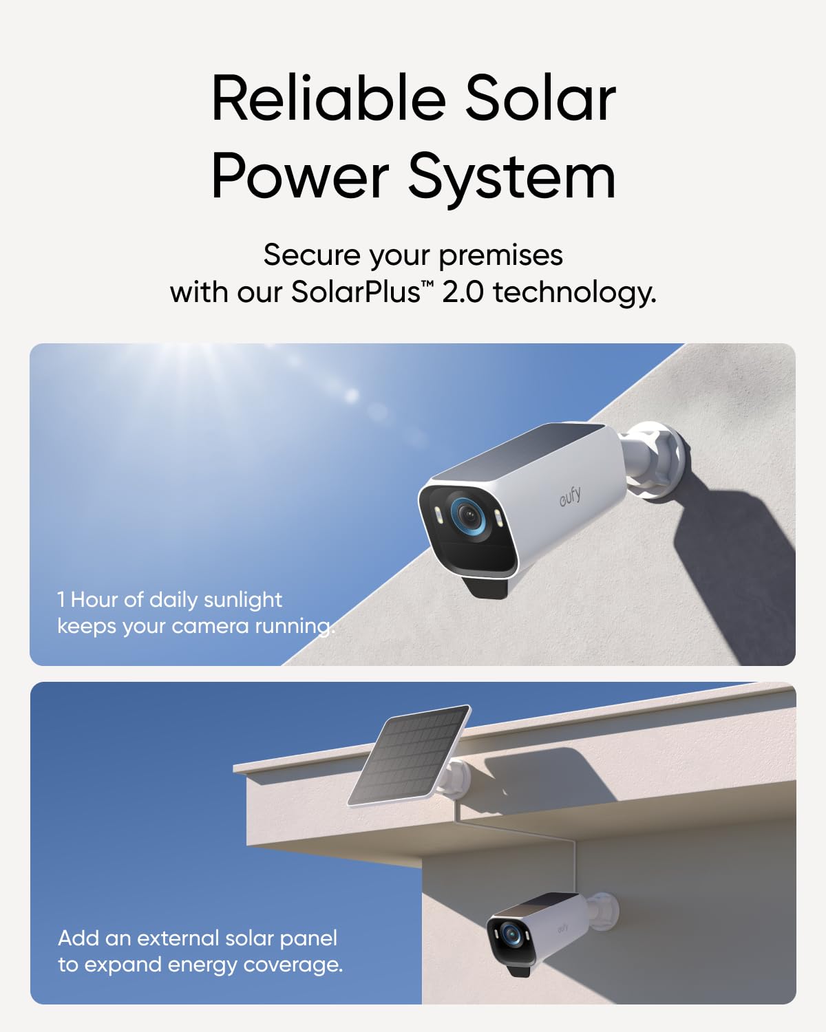 eufy Security eufyCam S3 Pro Add-on Cam, Solar Camera Outdoor Wireless, MaxColor Night Vision, 4K Security Camera with Solar Panel, Face Recognition
