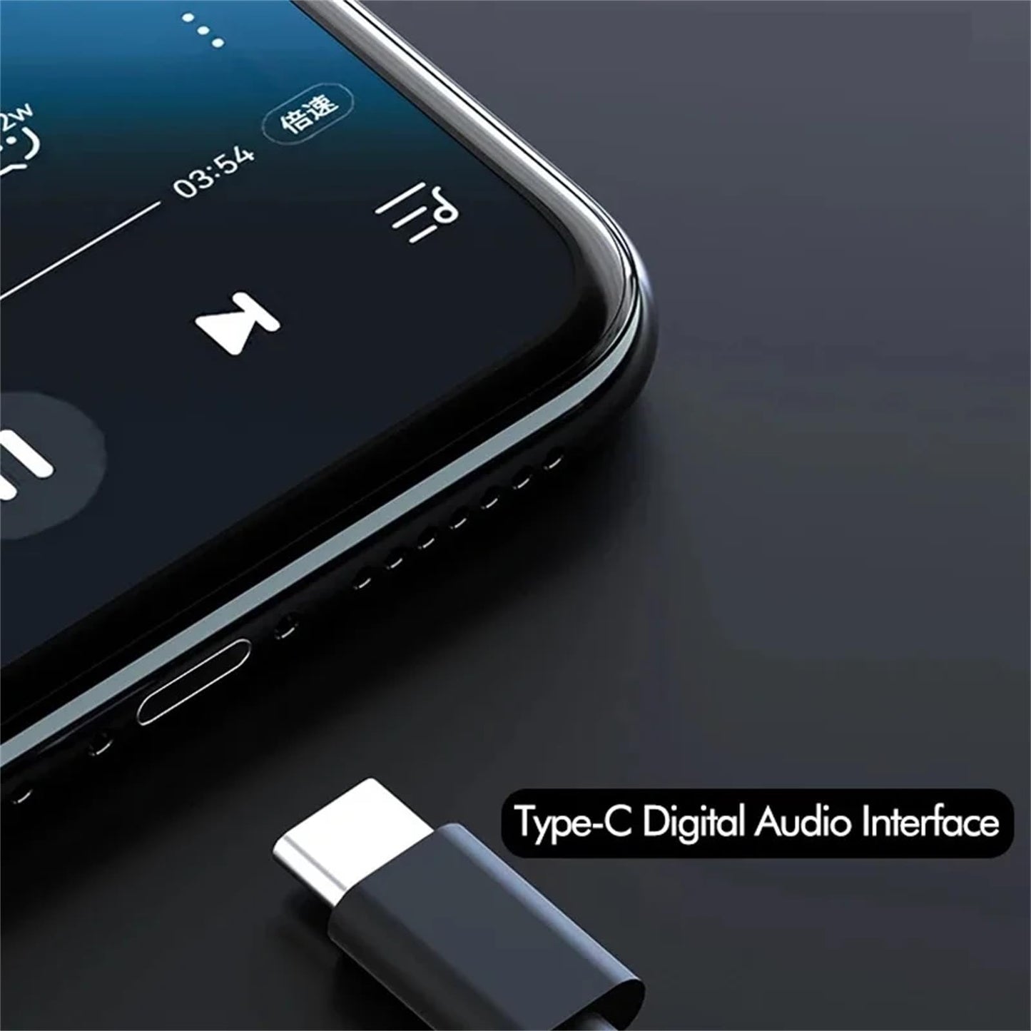 GZCRDZ Type C Wired Bone Conduction Earphones with Open Ear Microphone Compatible with Mobile Phones, Computers, and Tablets