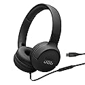 JBL Tune 520C - USB-C Wired on-Ear Headphones with Hi-Res Audio Support, JBL Pure Bass Sound, Comfort fit, USB-C connectivity, 3-Button Remote…