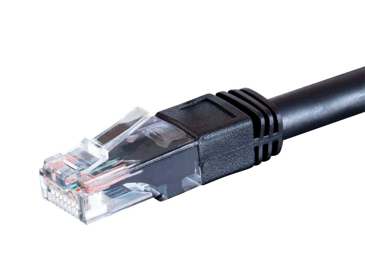 Monoprice Cat6 Ethernet Patch Cable - Outdoor Rated, Snagless RJ45, Stranded, 550MHz, UTP, 24AWG, 100 Feet, Black