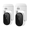 Arlo Essential Pan Tilt Security Camera 2K - Wired Plug-in Power Outdoor Camera, Person Recognition, Package Detection, Animated Preview, 1-Month