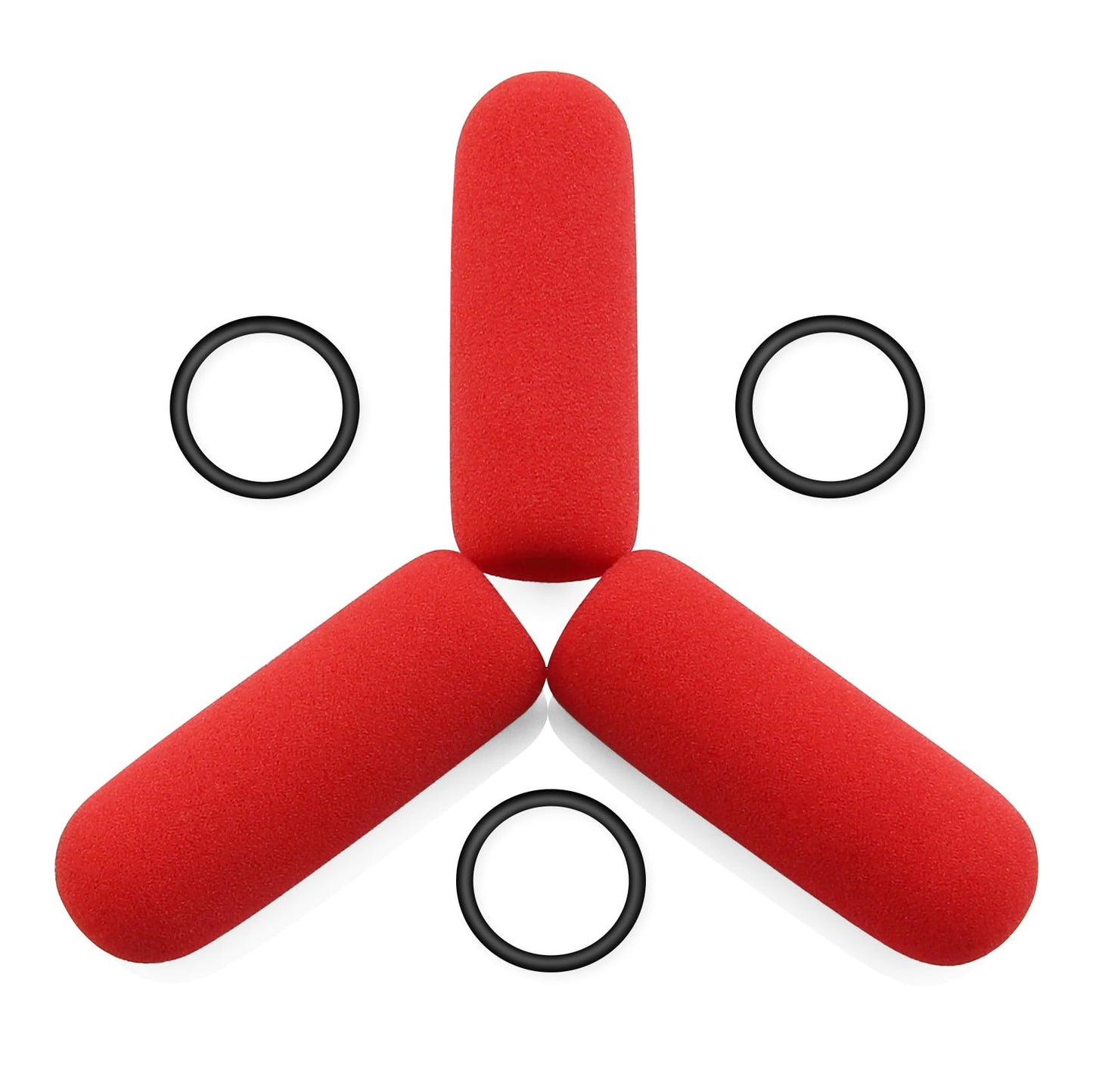 LEFXMOPHY Red Windscreen for David Clark M7A Mic Cover, M-4 / M-7 / H10 / H20 /DC PRO-X2 / PRO-2 / DC ONE-X ENC Headset Aviation Microphone