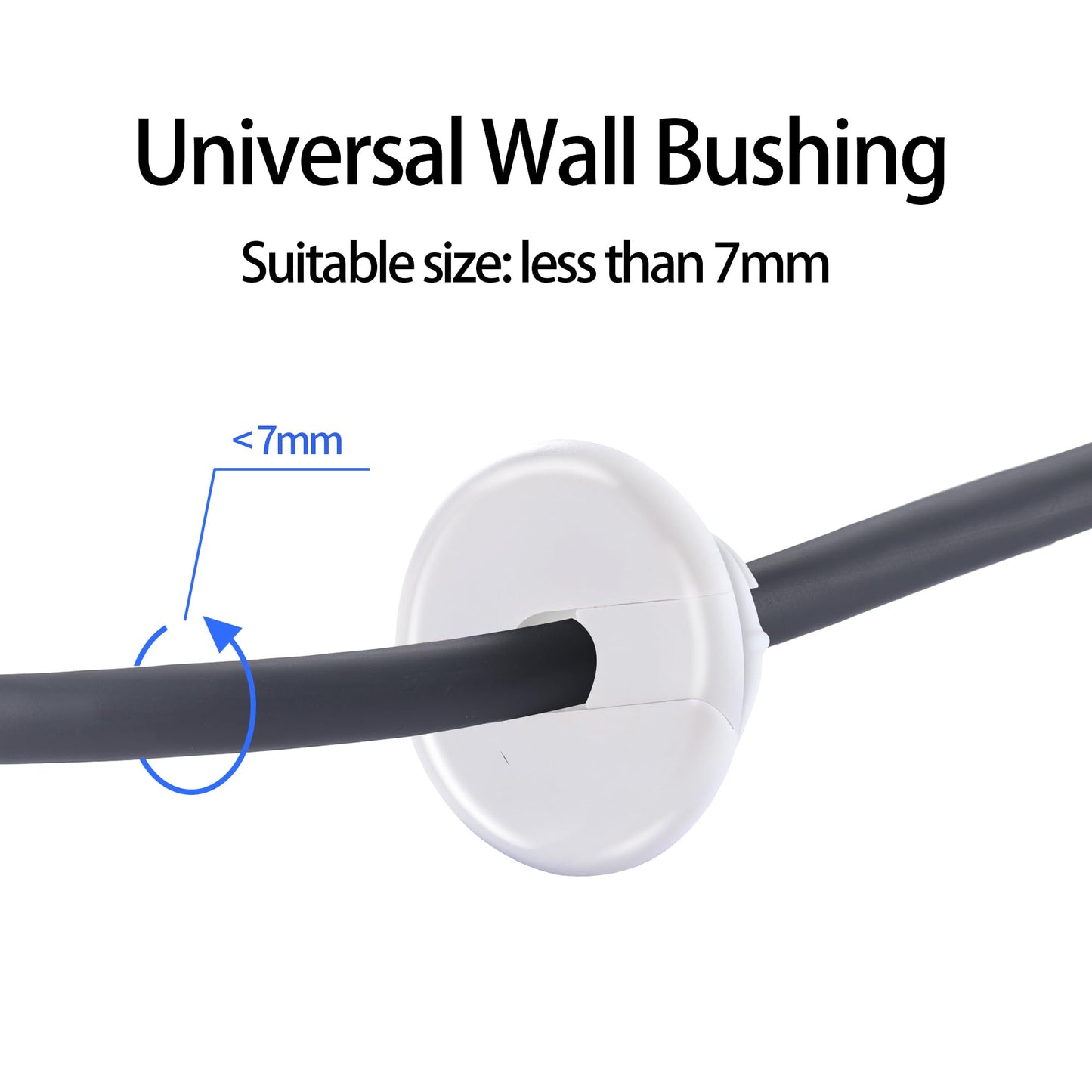 starlink Gen3 Dishy Ethernet Cable Wall Sleeve Kit - 3/4" Cable Routing Ring for Clean and Neat Cable Management | Wall Hole Feedthrough Cable Sleeves