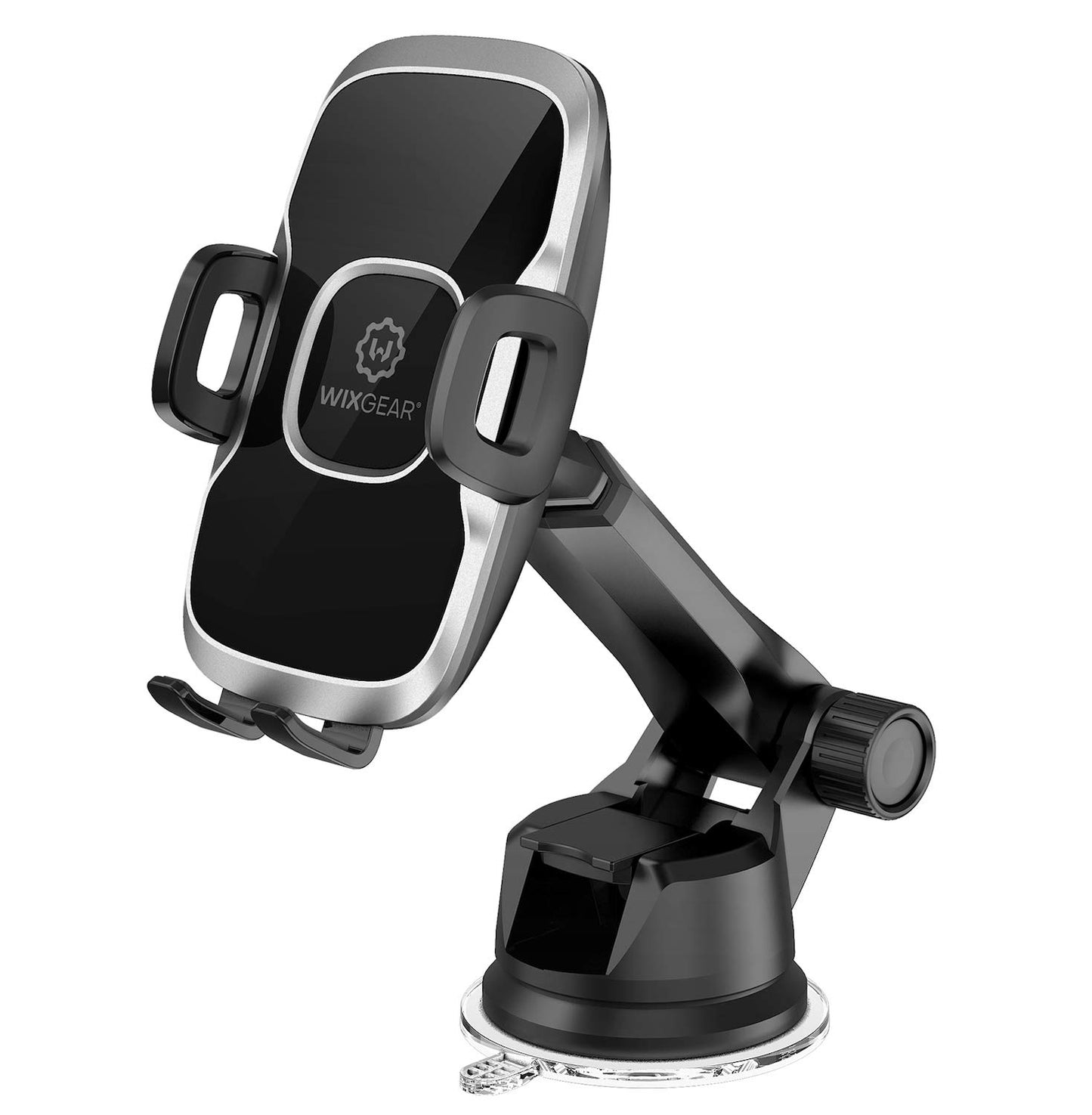 WixGear Phone Holders for Your Car - Dashboard & Windshield Car Phone Holder Mount with 60° Rotation, Strong Double Lock Suction Cup, Soft Anti-Slip
