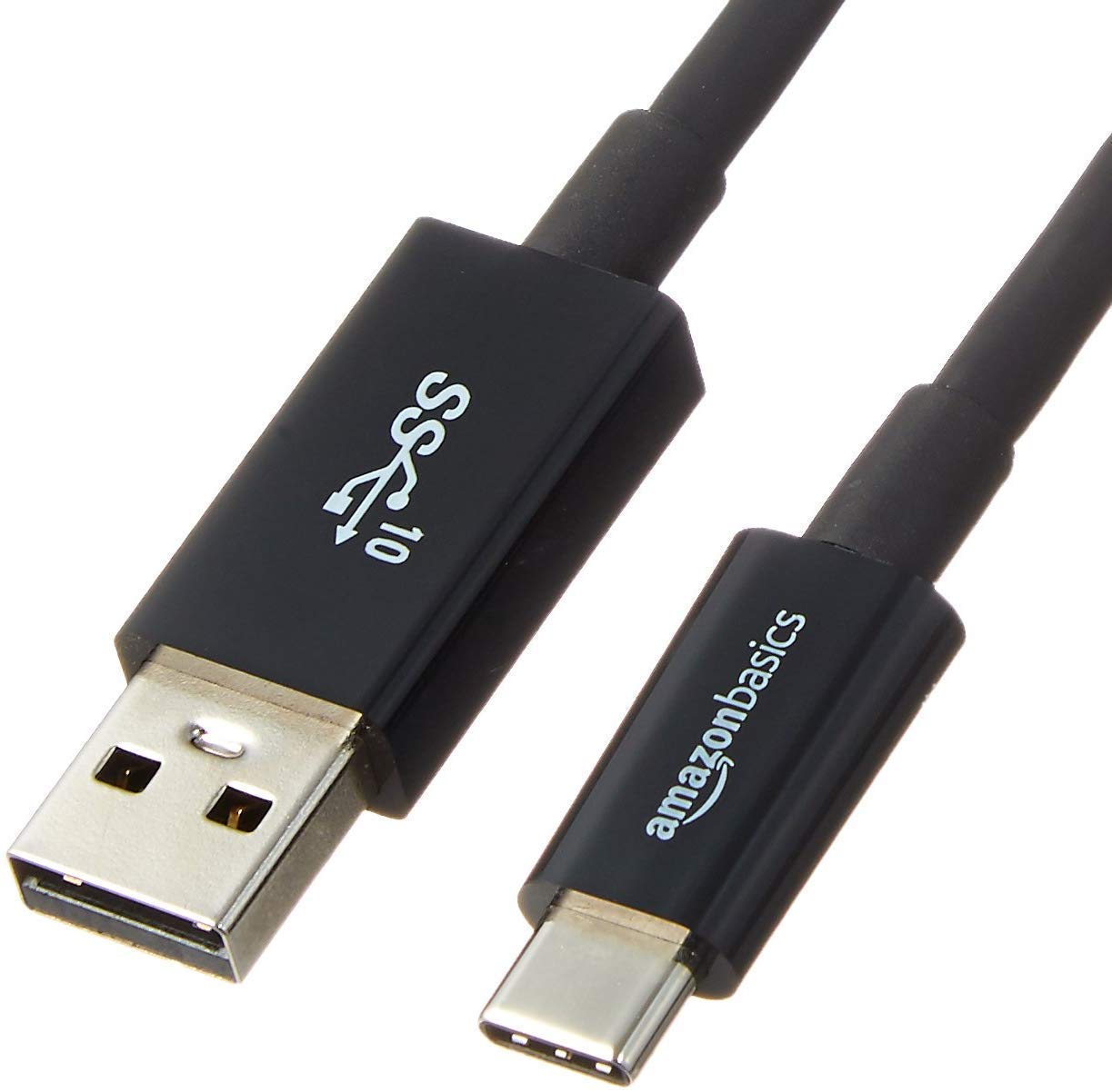 Amazon Basics USB-C to USB-A 3.1 Gen 2 Adapter Charger Cable, Fast Charger, 10Gbps High-Speed, USB-IF Certified, Compatible with iPhone 16/15, iPad