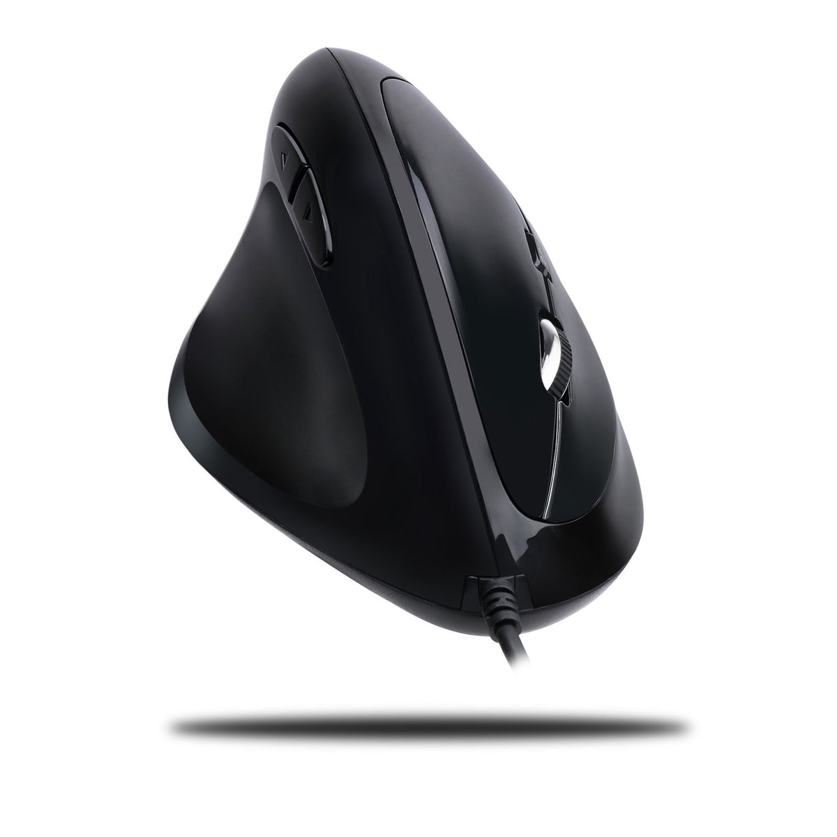 Adesso Imouse E7 Ergonomic Mouse for Left Hand, Black