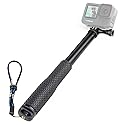 SOONSUN 45'' Waterproof Selfie Stick Extendable Monopod Hand Grip Aluminum Telescopic Pole Compatible with GoPro Hero 13 12 11 10 9 8 7 6 5 4 Session