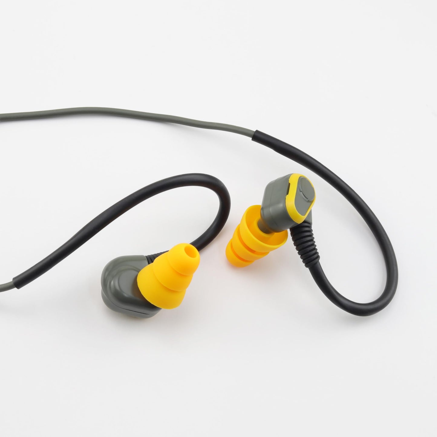 NANLANFAN Replacement Triple Flange Ear Tips for Elgin Discord Gen 3 / Rumble/Rumble Wired, Soft Silicone Ear Tips, 12 Pairs (Yellow, Large)