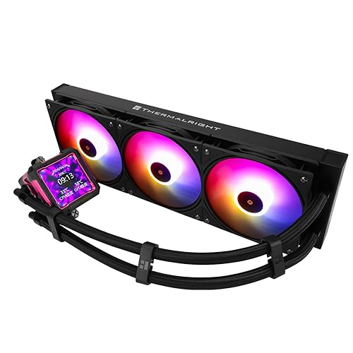 Thermalright FW PRO 360 ARGB RB CPU AIO Cooler,Computer Water Cooler System,IPS LCD Screen with 320x320 Resolution,for AM5,Intel LGA1700/1851,CPU