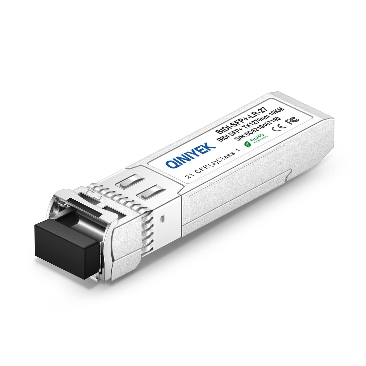A Pair of 10G SFP LR BIDI Module, BIDI GBIC 1330nm-TX/1270nm-RX, SMF, up to 10 km Compatible with Cisco SFP-10G-BXD-I/SFP-10G-BXU-I, for Cisco