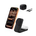 Belkin MagSafe Charger, Compatible 2-in-1 Charging Station, Qi2.2 25W Magnetic Wireless Charger iPhone, Foldable Stand, with 5W USB-C Port, for iPhone