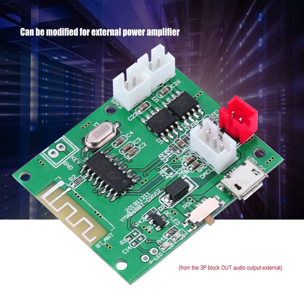 2 * 5W Amplifier Board, DC 3.7V-5V Bluetooth 5.0 AUX Audio Input Power Amplifier Board Hands
