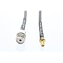 MPD Digital 50 ohm USA Made RG58 Hand-Held Jumper with SMA Female to UHF SO239 Female Connectors- Mobile/Base Extension Cable - Adapter for UHF Base…
