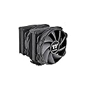 Thermaltake TOUGHAIR 710 Black Edition 250W TDP CPU Cooler, Intel LGA 1851/1700/1200, AMD AM5/AM4, Dual-Tower Dual Fan Design, Copper Base with 7 Heat