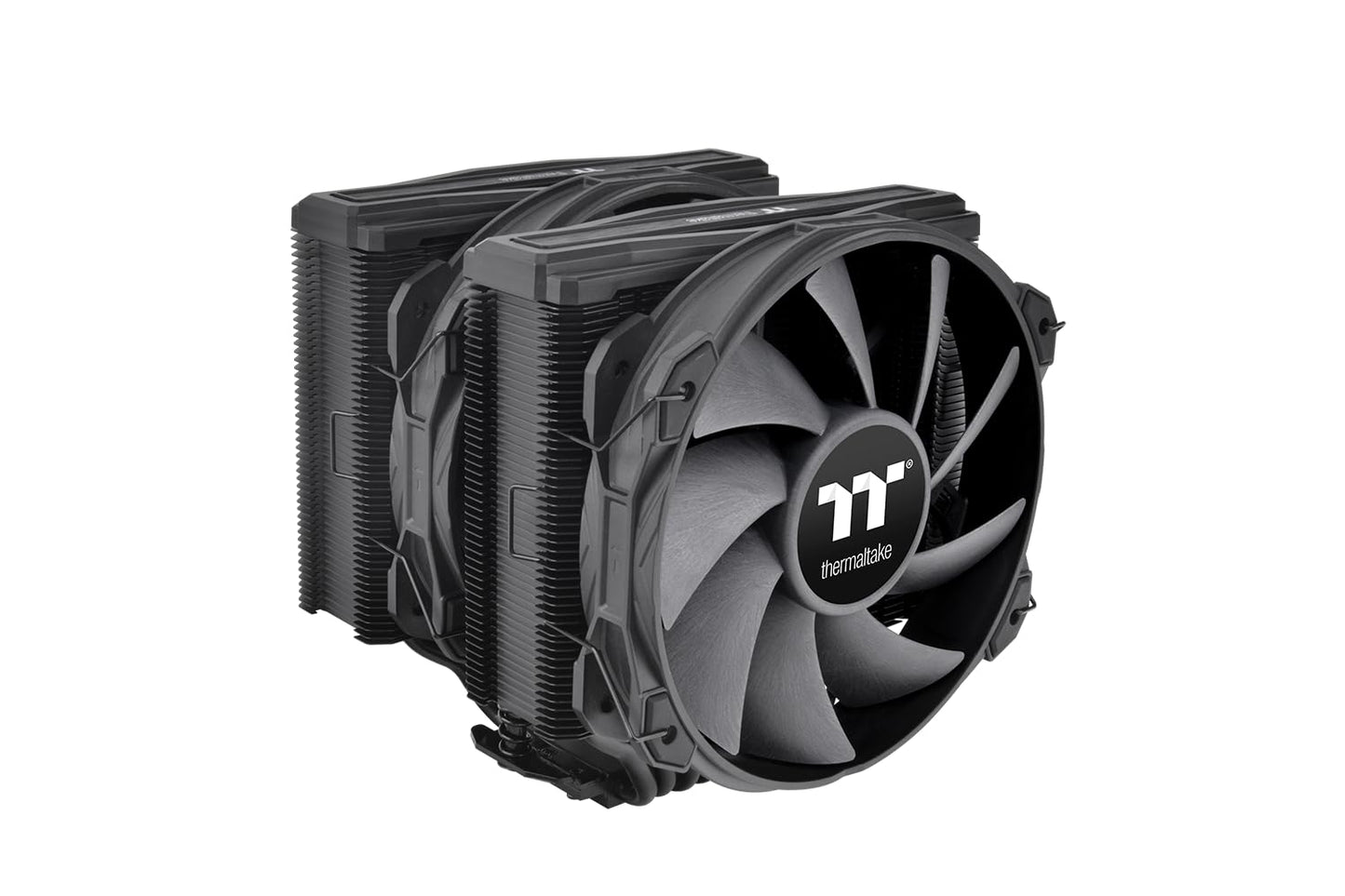 Thermaltake TOUGHAIR 710 Black Edition 250W TDP CPU Cooler, Intel LGA 1851/1700/1200, AMD AM5/AM4, Dual-Tower Dual Fan Design, Copper Base with 7 Heat
