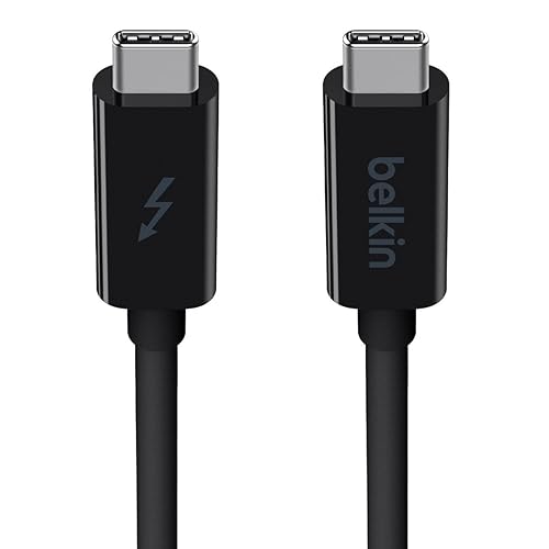 Belkin Thunderbolt 3 USB C to USB C 3.3ft/1M Long Data Transfer Power Cable with 20 Gbps Data Transfer Speed & Up To 10 Gbps for USB3.1 Devices