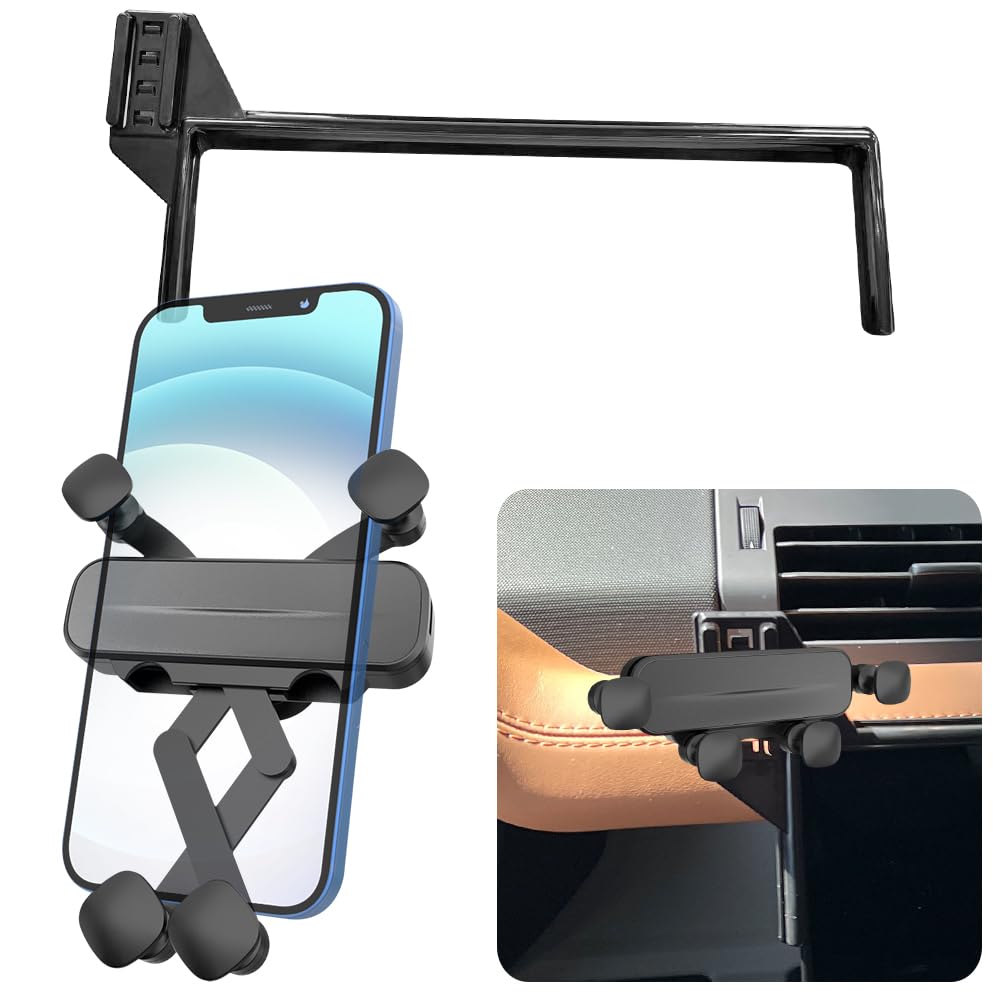LUNQIN Car Phone Holder for Land Rover Defender 2022 2023 2024 2025 Auto Accessories 90 110 130 p300 p400 p500 p525 Navigation Screen Bracket Interior