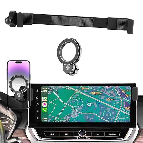 JIEZMO Car Magnetic Phone Mount for Nissan Rogue 2024-2026 and Nissan Altima 2023-2026? 12.3 inch Touch Screen ? Auto Interior Accessories Best