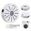 GledeYeTec Aluminum Alloy CCTV Camera Junction Box, Universal Dome Camera Mounting Adapter Compatible with Duahua IP Camera Arlo Solar Panel