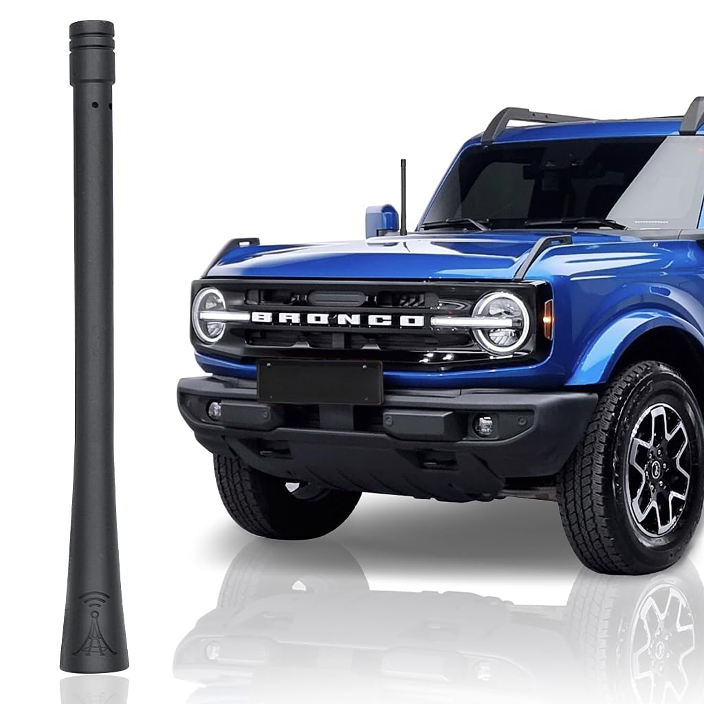 PYGHAP 6" Stylish Radio AM FM Antenna, Fits Ford Bronco Sport, Car Wash Proof, Compatible for 2020-2024 Ford Bronco
