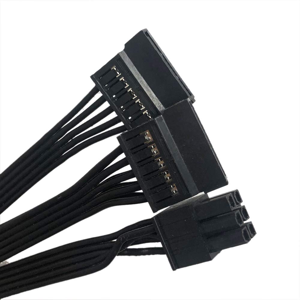 Zahara SATA Power Cable 6 Pin to 3x15 Pin for Seasonic/Antec PSUs, BTC Mining Riser Splitter, Hard Drive Adapter 18.7-inch (47.6cm) 18.7-inch 18AWG