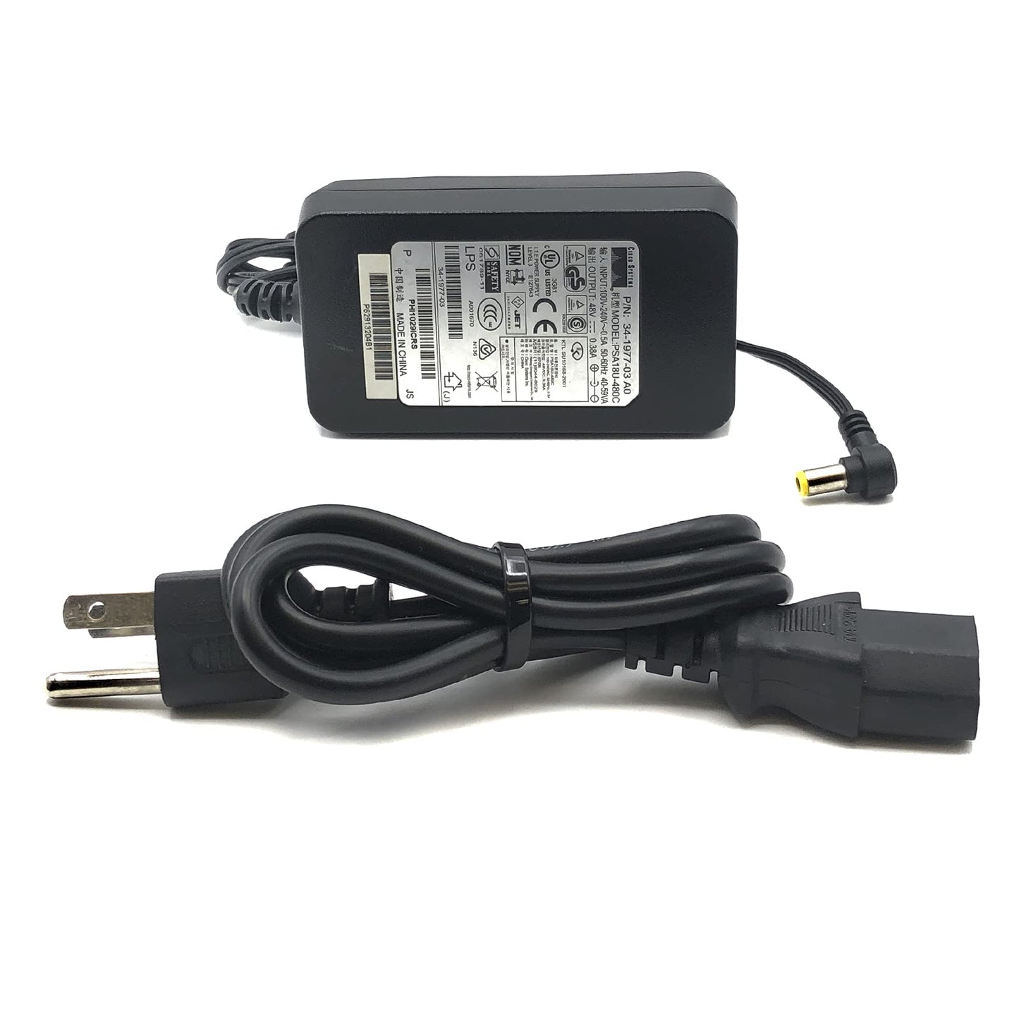 AC Adapter Charger 48V for Cisco Aironet 1040 1100 1200 1300 1600 1700 2600 2700 3500 3600 3700 Series Wireless Access Point PSA18U-480C Power Supply…