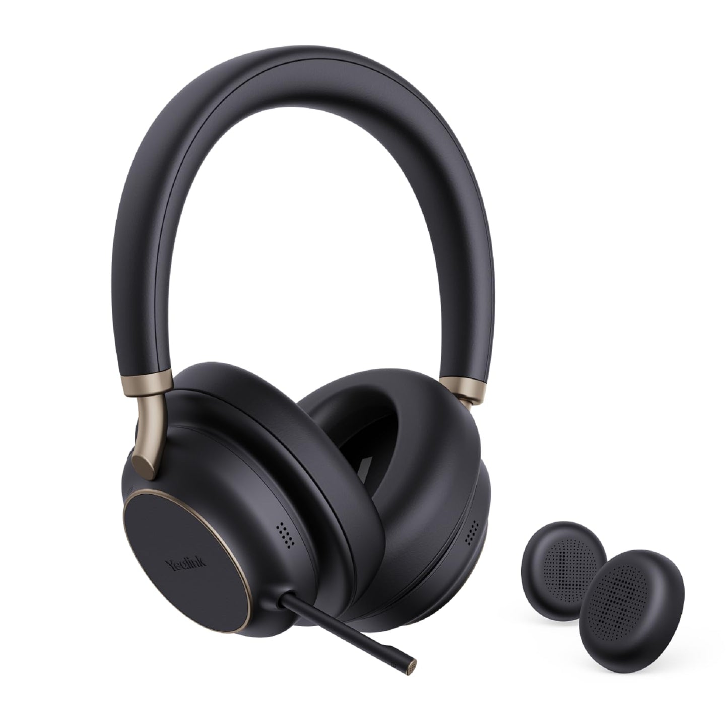 Yealink BH76 Plus Bluetooth Headset, Wireless Headset with Microphone for PC,Active Noise Cancelling, Retractable Hidden Mic Arm, Compatible with PC…