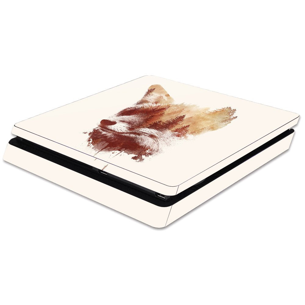 MightySkins Skin Compatible with Sony PS4 Slim Console - Blind Fox | Protective, Durable, and Unique Vinyl Decal wrap Cover | Easy to Apply, Remove