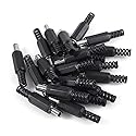 AiTrip 20pcs 5.5mm x 2.1mm DIY Male DC Power Plug Jack Solder Connector Adapter