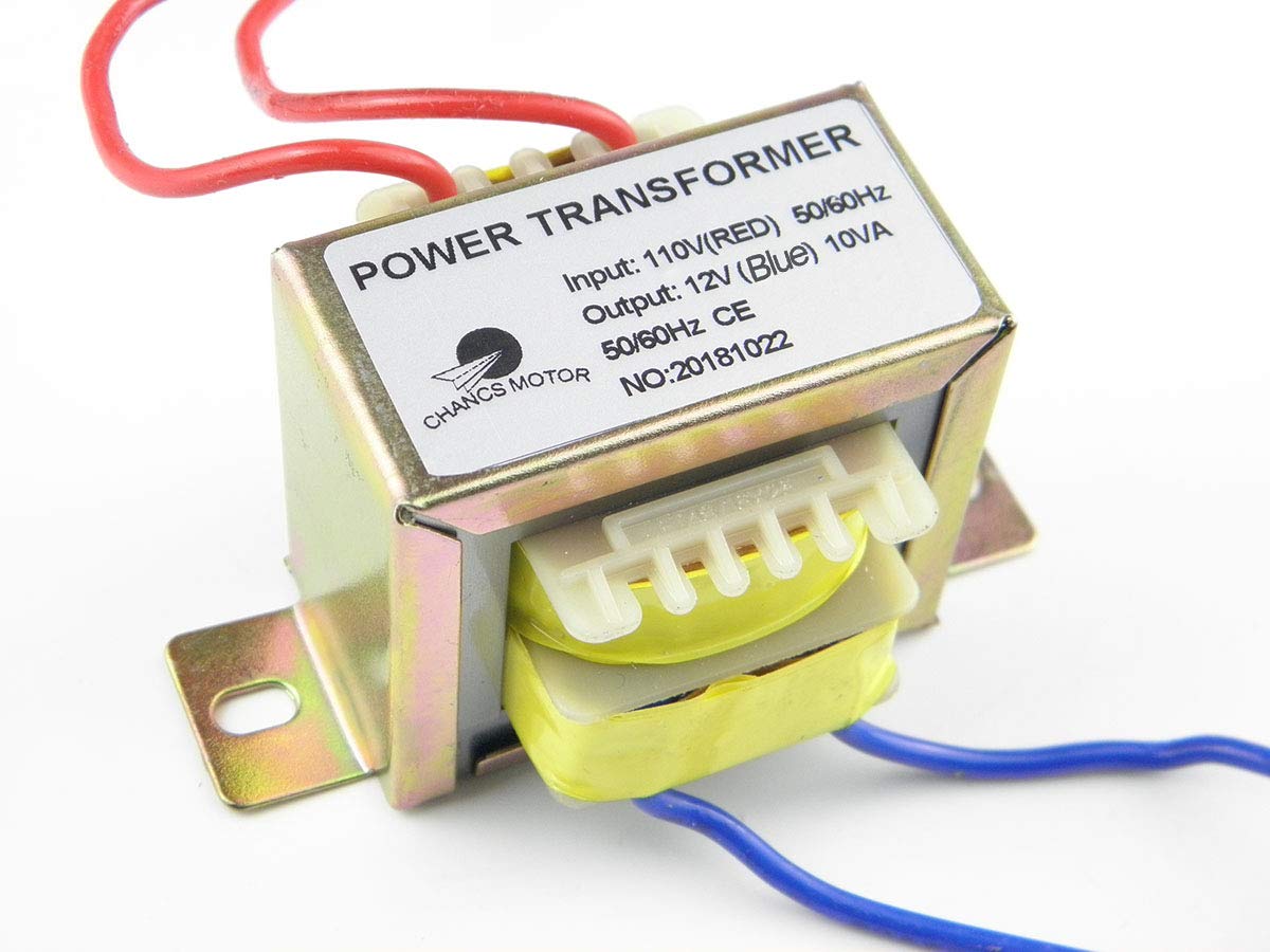 CHANCS Power Transformer Input 110V Output 12V AC/AC Transformer for Sychronous Motor