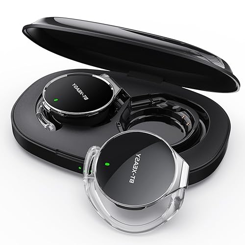 BEVCEFCC Wireless Bluetooth 5.4 Over-Ear Headphones with Ear Hook, Dual Device Simultaneous Connection, Clip-On Ear Design, Lightweight Earbuds…