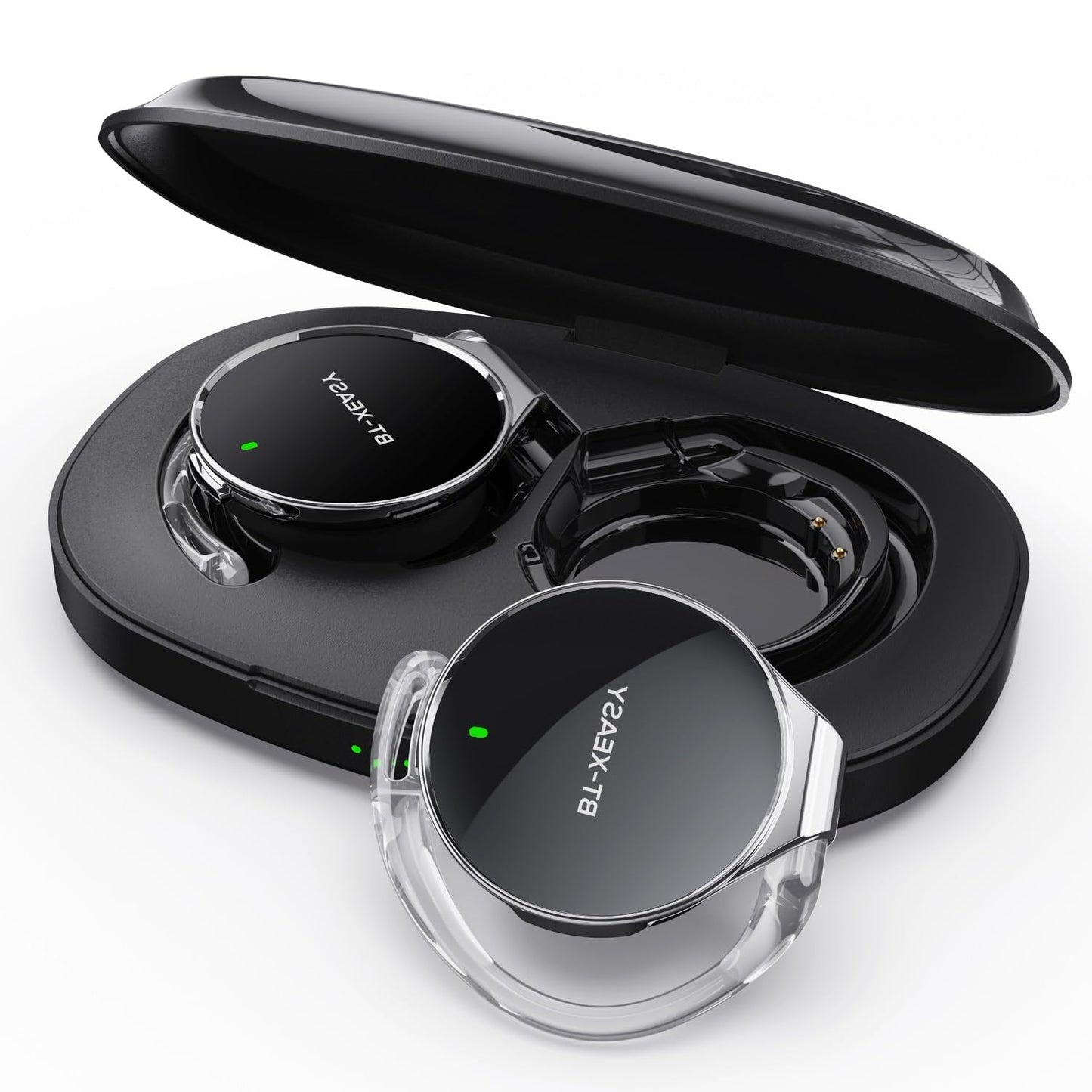 BEVCEFCC Wireless Bluetooth 5.4 Over-Ear Headphones with Ear Hook, Dual Device Simultaneous Connection, Clip-On Ear Design, Lightweight Earbuds…