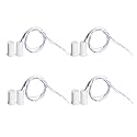 Aoje-Link RC-33A NO Recessed Wired Security Window Door Contact Sensor Alarm Magnetic Reed Switch for Home Security Access Control and Burglar Alarm