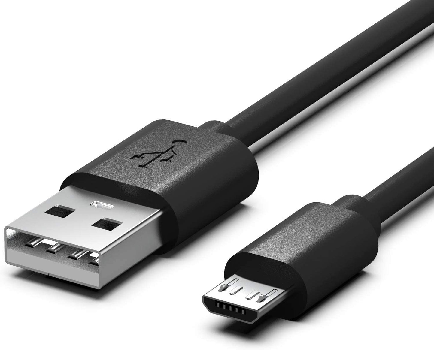 Blazin USB-A to Micro USB Charging Only Cable - USB 2.0 - Universal Compatibility - 2 Feet Long, Black