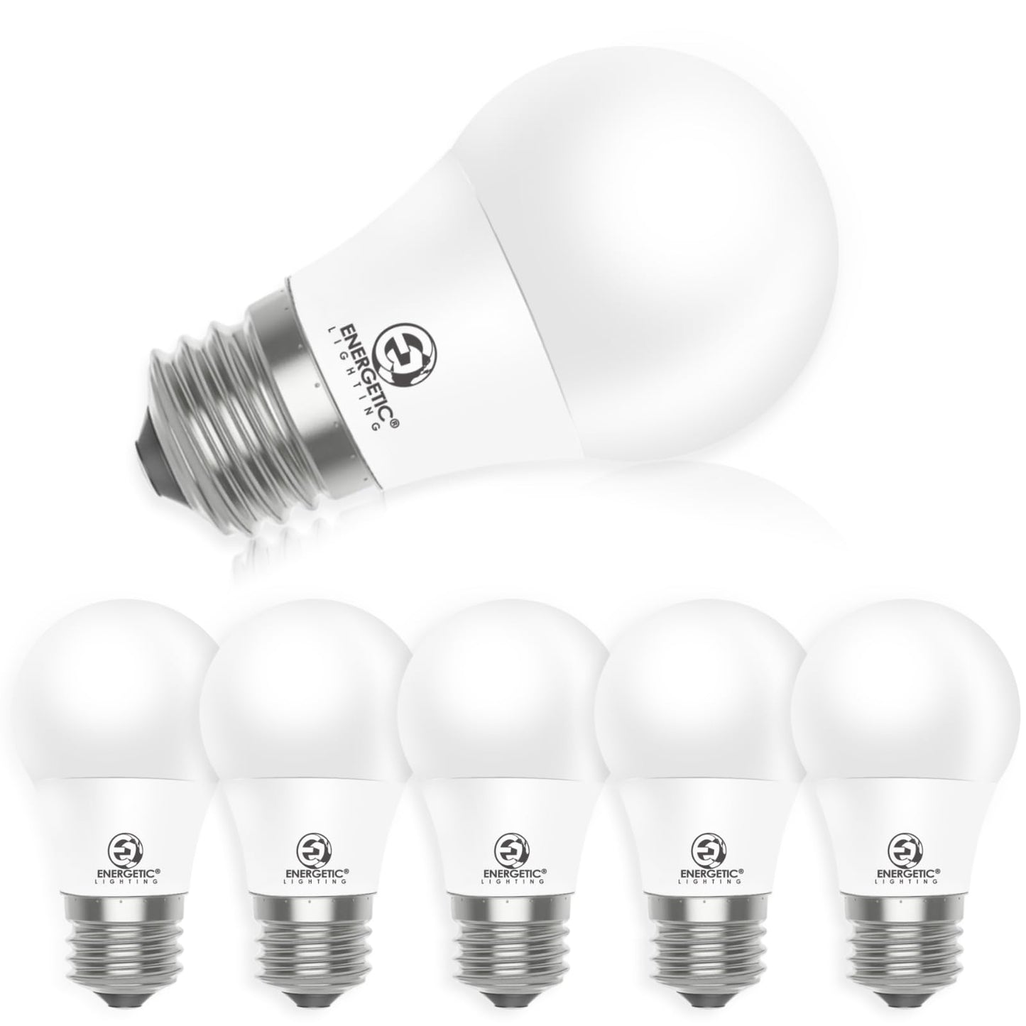 Energetic 5.5W A15 LED Bulb, 40 Watt Equivalent, Refrigerator Bulb, 3000K Warm White, A15 Ceiling Fan Light Bulbs, Appliance Bulb, E26 Base, 550 LM
