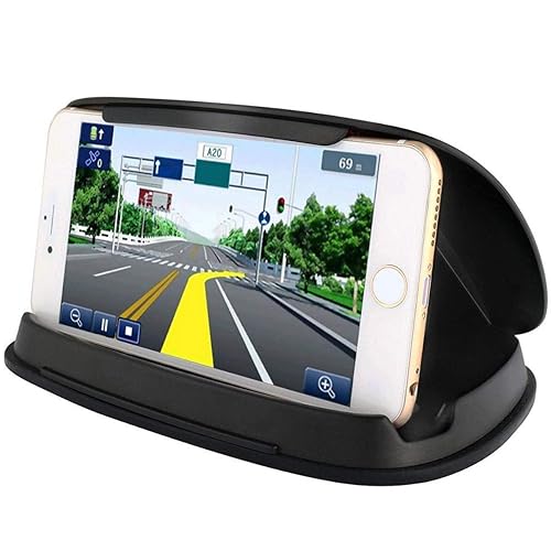 MACHSWON Car Navigator Holder Center Console Top Bottom Cover Type Mobile Phone Bracket Car Dashboard GPS Navigation Slip 3-6.8'in Mobile Phone Holder