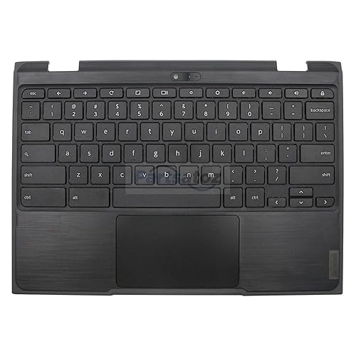 Rinbers Laptop Palmrest Upper Case with US Keyboard Touchpad Assembly Replacement Part for Lenovo 500e Chromebook 2nd Gen 81MC 5CB0T79601 5CB0Y57803