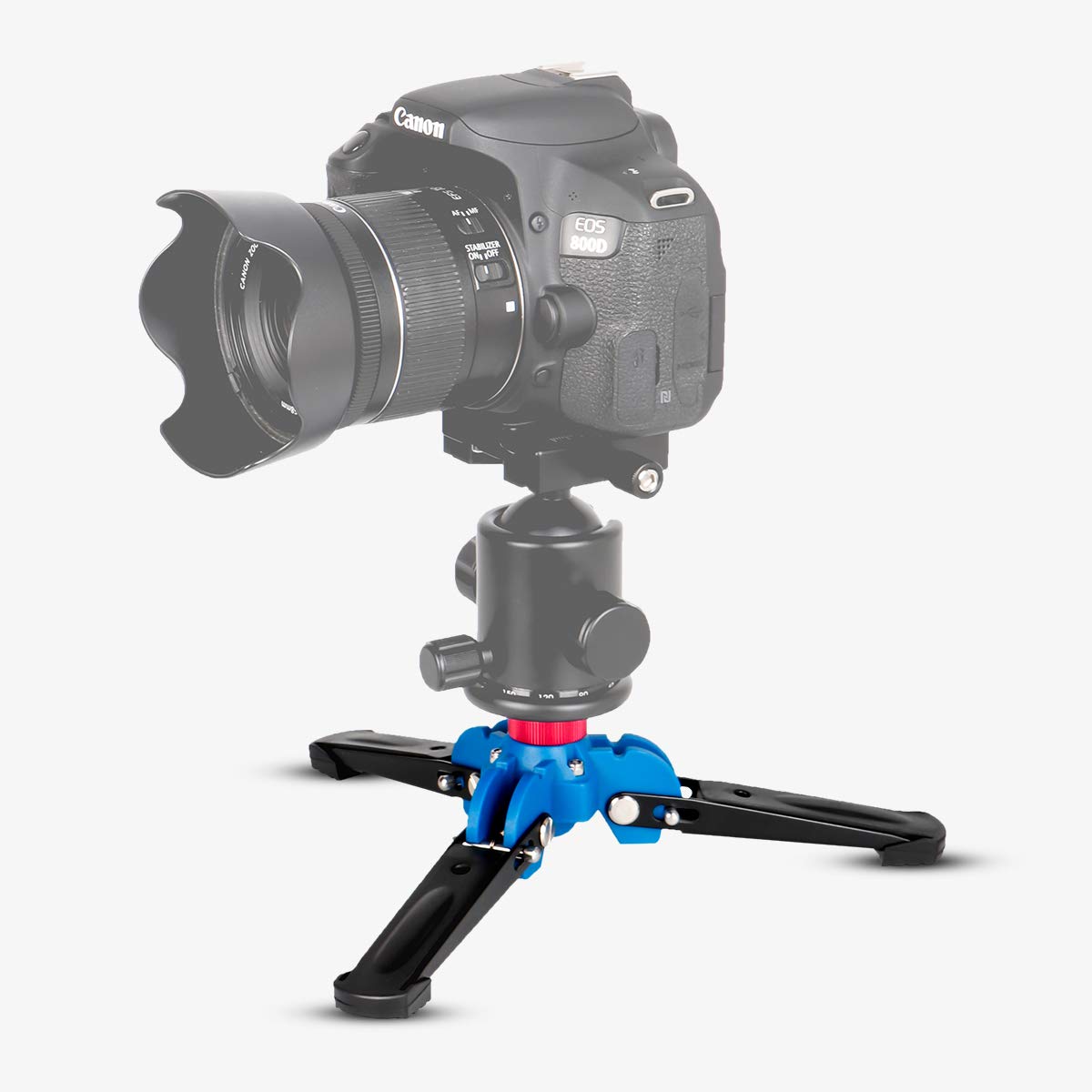 Koolehaoda Mini Tripod,Universal 3 Legs Monopod Base Stand Unipod Support with 3/8" Screw for Monopods Ballhead - A1