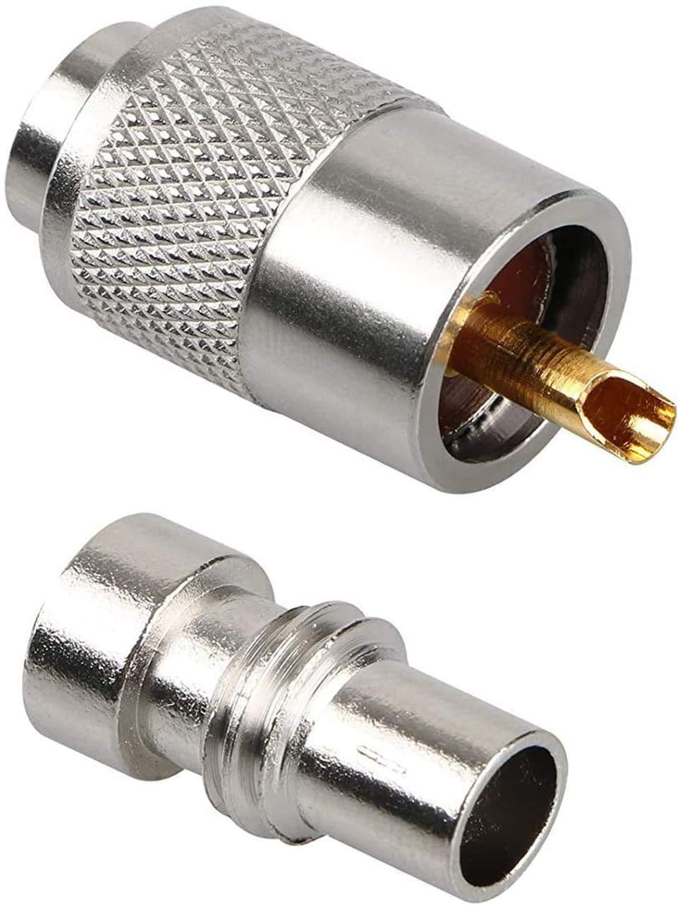 20 Pack UHF PL259 Solder Connector Plug with Reducer for RG8x, RG8, RG59, LMR-400, RG-213 Coaxial Coax Cable?Teflon Material 50ohm Low Loss RFAdapter