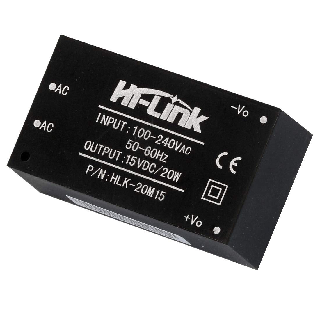 HI-Link HLK-20M15 AC-DC 220V to 15V 20w Step-Down Power Supply Module Intelligent Household Switch Power Supply Module (2 PCS)